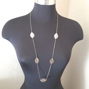 Gold Filigree Leaf Necklace